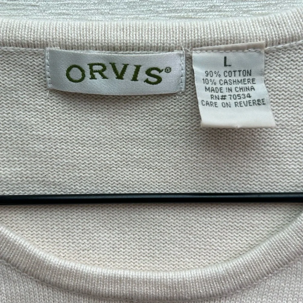 ORVIS ladies long sleeve cotton/cashmere sweater NWOT ⭐️⭐️⭐️⭐️⭐️ - Picture 2 of 3